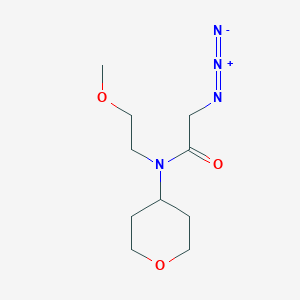 molecular formula C10H18N4O3 B1477536 2-azido-N-(2-methoxyethyl)-N-(tetrahydro-2H-pyran-4-yl)acetamide CAS No. 2098027-08-6