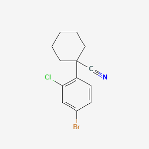 1-(4-Bromo-2-chlorophenyl)cyclohexanecarbonitrile