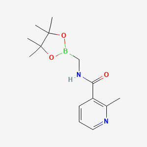 2-methyl-N-[(4,4,5,5-tetramethyl-1,3,2-dioxaborolan-2-yl)methyl]pyridine-3-carboxamide