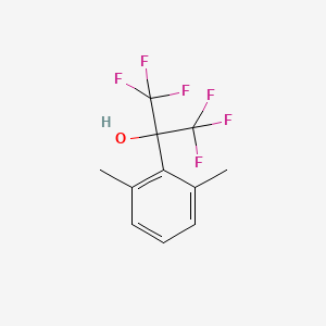 molecular formula C11H10F6O B14775396 2-(2,6-Dimethylphenyl)hexafluoro-2-propanol 