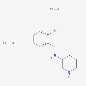 molecular formula C12H19BrCl2N2 B14775414 (S)-N-(2-Bromobenzyl)piperidin-3-amine dihydrochloride 