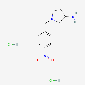 1-[(4-Nitrophenyl)methyl]pyrrolidin-3-amine;dihydrochloride