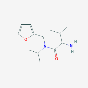 2-amino-N-(furan-2-ylmethyl)-3-methyl-N-propan-2-ylbutanamide