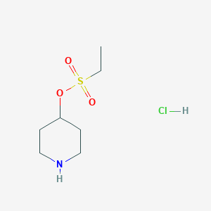 molecular formula C7H16ClNO3S B14775440 4-Piperidyl ethanesulfonate;hydrochloride 