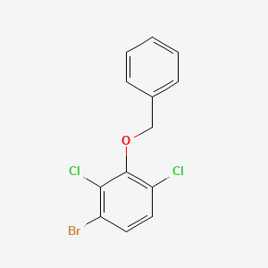 molecular formula C13H9BrCl2O B14775448 3-Benzyloxy-1-bromo-2,4-dichlorobenzene 