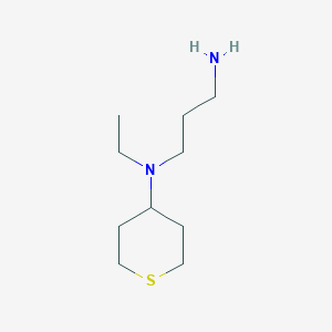 molecular formula C10H22N2S B1477547 N1-ethyl-N1-(tetrahydro-2H-thiopyran-4-yl)propane-1,3-diamine CAS No. 2098081-29-7