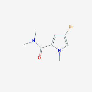 molecular formula C8H11BrN2O B14775475 4-bromo-N,N,1-trimethyl-1H-pyrrole-2-carboxamide 