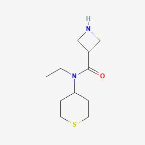N-ethyl-N-(tetrahydro-2H-thiopyran-4-yl)azetidine-3-carboxamide