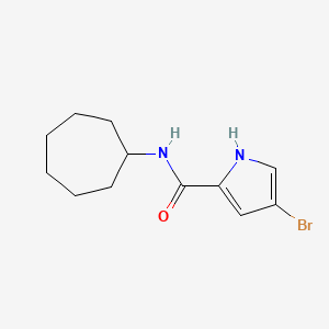 4-bromo-N-cycloheptyl-1H-pyrrole-2-carboxamide