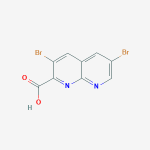 3,6-Dibromo-1,8-naphthyridine-2-carboxylic acid