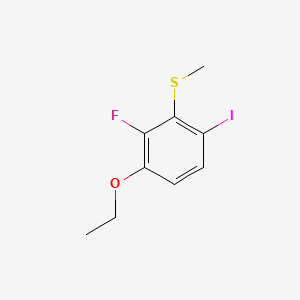 molecular formula C9H10FIOS B14775501 (3-Ethoxy-2-fluoro-6-iodophenyl)(methyl)sulfane 