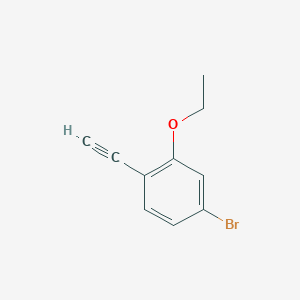 molecular formula C10H9BrO B14775528 4-Bromo-2-ethoxy-1-ethynylbenzene 