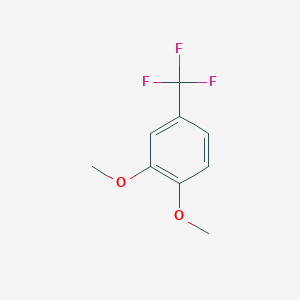 molecular formula C9H9F3O2 B14775535 3,4-Dimethoxy-alpha,alpha,alpha-trifluorotoluene 