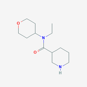 N-ethyl-N-(tetrahydro-2H-pyran-4-yl)piperidine-3-carboxamide