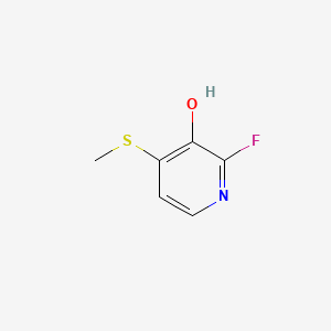 molecular formula C6H6FNOS B14775567 2-Fluoro-4-(methylthio)pyridin-3-ol 