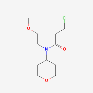 3-chloro-N-(2-methoxyethyl)-N-(tetrahydro-2H-pyran-4-yl)propanamide