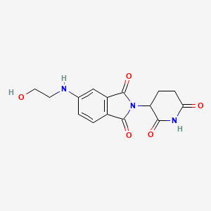 molecular formula C15H15N3O5 B14775602 Pomalidomide-5'-C2-OH 