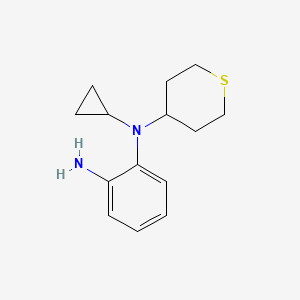 molecular formula C14H20N2S B1477563 N1-cyclopropyl-N1-(tetrahydro-2H-thiopyran-4-yl)benzene-1,2-diamine CAS No. 2098082-17-6