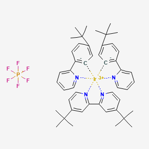 molecular formula C48H56F6IrN4P B14775633 [2,2'-Bis(4-tertbutylpyridine)]bis[2-(4-tertbutylphenyl) pyridine] iridium(III)hexafluorophosphate 