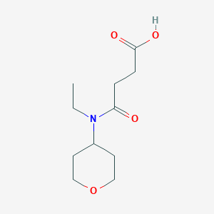molecular formula C11H19NO4 B1477565 4-(ethyl(tetrahydro-2H-pyran-4-yl)amino)-4-oxobutanoic acid CAS No. 2097998-80-4