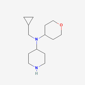 molecular formula C14H26N2O B1477568 N-(cyclopropylmethyl)-N-(tetrahydro-2H-pyran-4-yl)piperidin-4-amine CAS No. 2098115-99-0