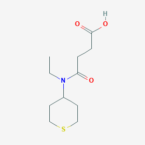 molecular formula C11H19NO3S B1477569 4-(ethyl(tetrahydro-2H-thiopyran-4-yl)amino)-4-oxobutanoic acid CAS No. 2097984-31-9