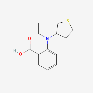molecular formula C13H17NO2S B1477572 2-(乙基(四氢噻吩-3-基)氨基)苯甲酸 CAS No. 2097999-61-4