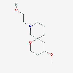 molecular formula C12H23NO3 B1477574 2-(4-Methoxy-1-oxa-8-azaspiro[5.5]undecan-8-yl)ethan-1-ol CAS No. 2097946-13-7