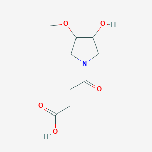 4-(3-Hydroxy-4-methoxypyrrolidin-1-yl)-4-oxobutanoic acid