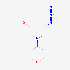 molecular formula C10H20N4O2 B1477578 N-(2-azidoethyl)-N-(2-methoxyethyl)tetrahydro-2H-pyran-4-amine CAS No. 2097984-17-1