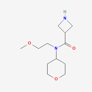 molecular formula C12H22N2O3 B1477580 N-(2-methoxyethyl)-N-(tetrahydro-2H-pyran-4-yl)azetidine-3-carboxamide CAS No. 2098081-14-0
