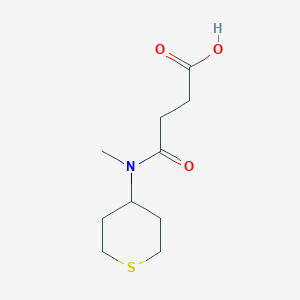 molecular formula C10H17NO3S B1477582 4-(methyl(tetrahydro-2H-thiopyran-4-yl)amino)-4-oxobutanoic acid CAS No. 2025871-07-0