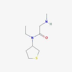 molecular formula C9H18N2OS B1477584 N-ethyl-2-(methylamino)-N-(tetrahydrothiophen-3-yl)acetamide CAS No. 2098132-36-4