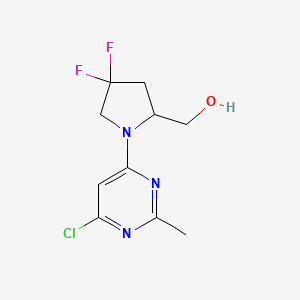 (1-(6-Chloro-2-methylpyrimidin-4-yl)-4,4-difluoropyrrolidin-2-yl)methanol