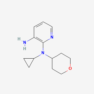 molecular formula C13H19N3O B1477591 N2-cyclopropyl-N2-(tetrahydro-2H-pyran-4-yl)pyridine-2,3-diamine CAS No. 2097983-85-0