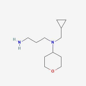 molecular formula C12H24N2O B1477592 N1-(cyclopropylmethyl)-N1-(tetrahydro-2H-pyran-4-yl)propane-1,3-diamine CAS No. 2098075-41-1