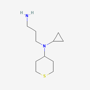 molecular formula C11H22N2S B1477596 N1-cyclopropyl-N1-(tetrahydro-2H-thiopyran-4-yl)propane-1,3-diamine CAS No. 2098081-42-4