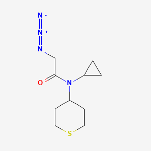 molecular formula C10H16N4OS B1477598 2-azido-N-cyclopropyl-N-(tetrahydro-2H-thiopyran-4-yl)acetamide CAS No. 2097999-47-6