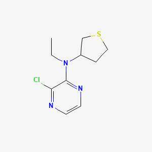 3-chloro-N-ethyl-N-(tetrahydrothiophen-3-yl)pyrazin-2-amine