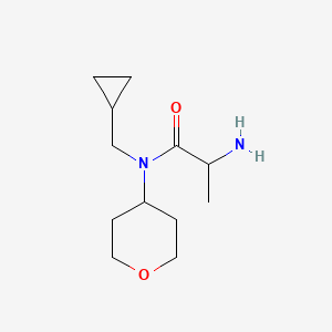 molecular formula C12H22N2O2 B1477605 2-氨基-N-(环丙基甲基)-N-(四氢-2H-吡喃-4-基)丙酰胺 CAS No. 2097947-11-8