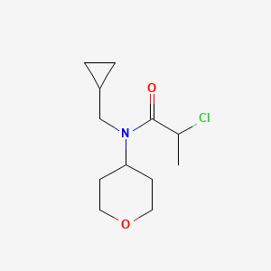 2-chloro-N-(cyclopropylmethyl)-N-(tetrahydro-2H-pyran-4-yl)propanamide