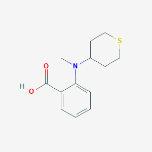 molecular formula C13H17NO2S B1477608 2-(methyl(tetrahydro-2H-thiopyran-4-yl)amino)benzoic acid CAS No. 2013962-84-8