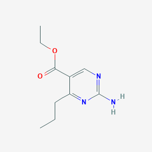 B147761 Ethyl 2-amino-4-propylpyrimidine-5-carboxylate CAS No. 127957-83-9