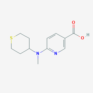 6-(methyl(tetrahydro-2H-thiopyran-4-yl)amino)nicotinic acid