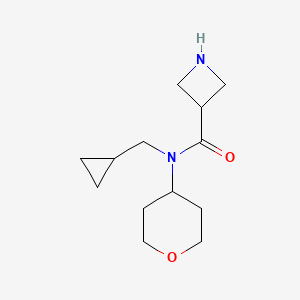 molecular formula C13H22N2O2 B1477614 N-(cyclopropylmethyl)-N-(tetrahydro-2H-pyran-4-yl)azetidine-3-carboxamide CAS No. 2098075-44-4