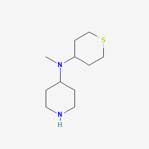 molecular formula C11H22N2S B1477616 N-methyl-N-(tetrahydro-2H-thiopyran-4-yl)piperidin-4-amine CAS No. 1870453-66-9
