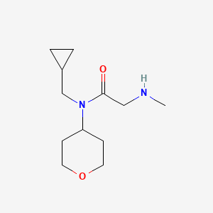 molecular formula C12H22N2O2 B1477620 N-(cyclopropylmethyl)-2-(methylamino)-N-(tetrahydro-2H-pyran-4-yl)acetamide CAS No. 2098115-89-8