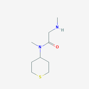 molecular formula C9H18N2OS B1477627 N-methyl-2-(methylamino)-N-(tetrahydro-2H-thiopyran-4-yl)acetamide CAS No. 2006382-95-0