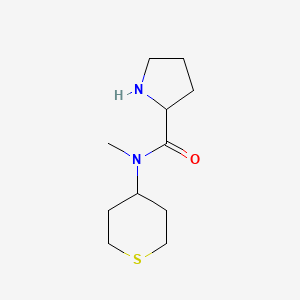 molecular formula C11H20N2OS B1477628 N-methyl-N-(tetrahydro-2H-thiopyran-4-yl)pyrrolidine-2-carboxamide CAS No. 2026094-01-7