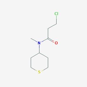 3-chloro-N-methyl-N-(tetrahydro-2H-thiopyran-4-yl)propanamide